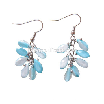 Boucles d&#39;oreilles goutte d&#39;eau bleu clair Bohème